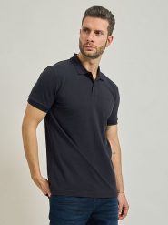 Hugo Boss Fashion Koszulka polo w kolorze granatowym rozmiar: L. Niebieskie koszulki polo Hugo Boss Fashion, l, bez wzorów, z bawełny, bez kołnierzyka, bez ramiączek. Za 267.29 zł.