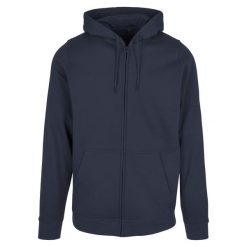Bluza Z Kapturem Unisex Dla Dorosłych Pełen Suwak Basic. Zielone bluzy BUILD YOUR BRAND, l, bez wzorów, z kapturem. Za 156.99 zł.
