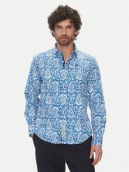 La Martina Koszula Aspen MAC003 PP719 Niebieski Regular Fit. Niebieskie koszule La Martina, m, bez wzorów, z bawełny, bez kołnierzyka, bez ramiączek. Za 519.99 zł.