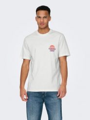 ONLY & SONS Koszulka w kolorze białym rozmiar: XXL. Białe bezrękawniki Only & Sons, xxl, bez wzorów, z bawełny, bez kołnierzyka, bez ramiączek. Za 61.89 zł.