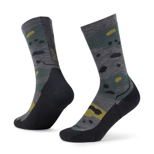 Skarpetki Buff MERINO LIGHTWEIGHT CREW SOCK LWC2. Szare skarpety Buff, bez wzorów, z elastanu. Za 129.90 zł.