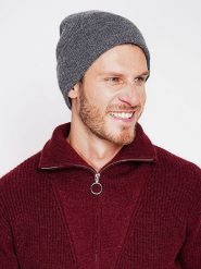 William de Faye Czapka beanie w kolorze szarym rozmiar: onesize. Szare czapki zimowe William de Faye, bez wzorów, z materiału. Za 56.99 zł.