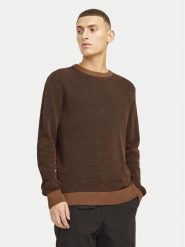 Jack & Jones Sweter Globe 12258139 Brązowy Regular Fit. Brązowe swetry rozpinane Jack & Jones, m, bez wzorów, z bawełny, bez kołnierzyka, bez ramiączek. Za 139.99 zł.