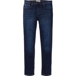 Dżinsy dresowe Slim Fit Straight bonprix ciemnoniebieski. Jeansy marki bonprix. Za 99.99 zł.