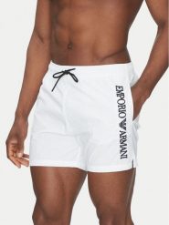 Emporio Armani Underwear Szorty kąpielowe EM000583 AF12330 U0002 Biały Regular Fit. Białe kąpielówki Emporio Armani Underwear, m, bez wzorów, z syntetyku. Za 369.99 zł.