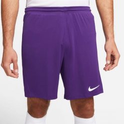 Krótki Mężczyzna Nike Park III fioletowy. Białe szorty Nike, l, bez wzorów, sportowe. Za 79.99 zł.