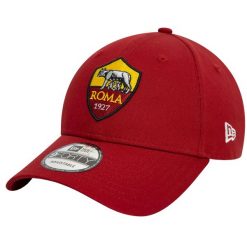 Czapka z daszkiem męska Core 9FORTY AS Roma Cap. Czerwone czapki z daszkiem New Era, bez wzorów, z bawełny. Za 119.99 zł.