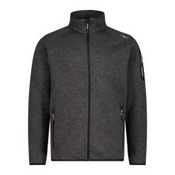 Polar męski CMP Perl Jacket Knitted. Szare bluzy z polaru CMP, l, bez wzorów, z polaru, bez kaptura. Za 255.10 zł.