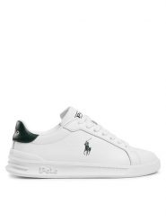 Polo Ralph Lauren Sneakersy Hrt Ct II 809829824004 Biały. Białe buty sportowe casual Polo Ralph Lauren, bez wzorów, ze skóry, bez zapięcia. Za 389.99 zł.