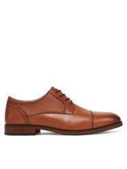 Aldo Półbuty Wriggle 13913527 Brązowy. Brązowe eleganckie półbuty Aldo, bez wzorów, ze skóry, bez obcasa, bez zapięcia. Za 359.99 zł.