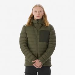 Second Life - Kurtka trekkingowa męska puchowa Simond MT500 - 10°C. Brązowe kurtki SIMOND, na lato, l, bez wzorów, z materiału, z kapturem. Za 209.99 zł.