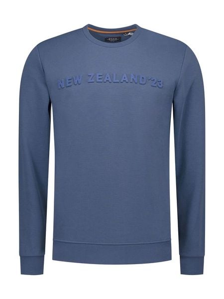 NEW ZEALAND AUCKLAND Bluza w kolorze niebieskim rozmiar: L. Niebieskie bluzy New Zealand Auckland, l, bez wzorów, bez kaptura. Za 201.08 zł.