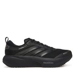 Buty do biegania adidas. Czarne buty do biegania Adidas, bez wzorów, bez zapięcia, do biegania. Za 749.99 zł.