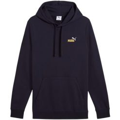 Bluza męska Puma Ess 2 Color Small No.1 Logo Hoodie TR. Czarne bluzy Puma, m, bez wzorów, z dresówki, bez kaptura. Za 159.00 zł.
