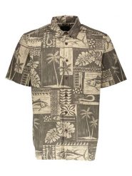 Quiksilver Koszula "Tuna Palm" - Regular fit - w kolorze beżowym rozmiar: M. Brązowe koszule Quiksilver, m, bez wzorów, bez kołnierzyka, bez ramiączek. Za 110.81 zł.