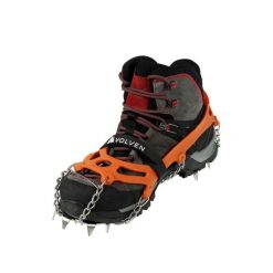 Raczki Turystyczne PRO Traxion Pomarańczowe S_36_38. Brązowe buty trekkingowe VOLVEN, bez wzorów, bez zapięcia. Za 149.99 zł.