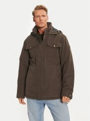 Wrangler Kurtka zimowa 112358096 Brązowy Regular Fit. Brązowe kurtki Wrangler, na zimę, m, bez wzorów, z syntetyku, bez kaptura. Za 299.00 zł.