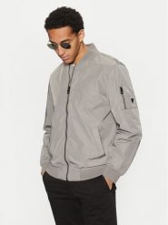 Guess Kurtka bomber M5RL02 WGU82 Szary Regular Fit. Szare kurtki Guess, m, z aplikacjami, z syntetyku, bez kaptura. Za 459.99 zł.