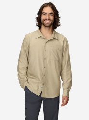 Marmot Koszula funkcyjna "AirExchange" w kolorze beżowym rozmiar: M. Brązowe koszule Marmot, m, bez wzorów, bez kołnierzyka, bez ramiączek. Za 82.99 zł.