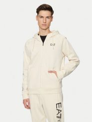 EA7 Emporio Armani Bluza 8NPM22 PJ07Z 1713 Beżowy Regular Fit. Brązowe bluzy EA7 Emporio Armani, m, bez wzorów, z bawełny, bez kaptura. Za 299.99 zł.