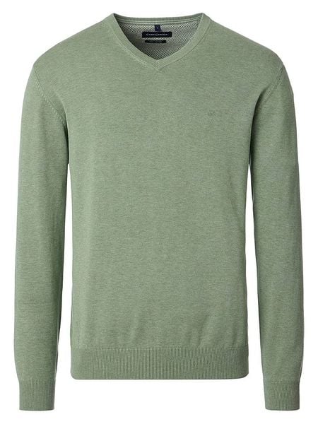 CASAMODA Sweter w kolorze zielonym rozmiar: L. Zielone swetry nierozpinane CASAMODA, l, bez wzorów, z bawełny, bez kołnierzyka, bez ramiączek. Za 105.14 zł.