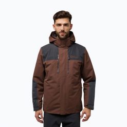 Kurtka 3w1 męska Jack Wolfskin Jasper 3In1. Brązowe kurtki Jack Wolfskin, m, bez wzorów, bez kaptura. Za 1,199.00 zł.