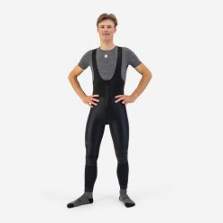 Spodnie rowerowe męskie Rogelli Deep Winter, mocno ocieplane. Czarne spodenki rowerowe Rogelli, l, bez wzorów, z dzianiny, rowerowe. Za 540.00 zł.