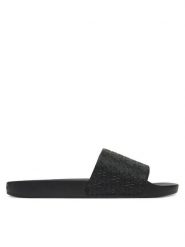 Calvin Klein Klapki Pool Slide Mono HM0HM01968 Czarny. Czarne klapki CALVIN KLEIN, ze skóry. Za 219.99 zł.