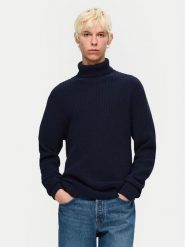 Selected Homme Golf 16094576 Granatowy Regular Fit. Niebieskie golfy Selected Homme, m, bez wzorów, z bawełny, bez kołnierzyka, bez ramiączek. Za 119.99 zł.