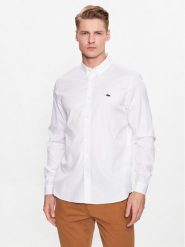 Lacoste Koszula CH2933 Biały Regular Fit. Białe koszule LACOSTE, m, bez wzorów, z bawełny, bez kołnierzyka, bez ramiączek. Za 379.99 zł.
