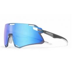 Lekkie okulary rowerowe - Przezroczysty szary + soczewka HD niebieski lód. Niebieskie okulary przeciwsłoneczne ROCKBROS. Za 155.60 zł.