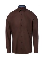 Finshley & Harding koszula biznesowa Mężczyźni Slim Fit Bawełna (100%) brązowy, 38. Brązowe koszule Finshley & Harding, m, bez wzorów, z bawełny, bez kołnierzyka, bez ramiączek. Za 229.95 zł.