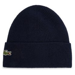 Zestaw Szalik i Czapka Lacoste. Niebieskie szaliki LACOSTE, bez wzorów. Za 529.99 zł.