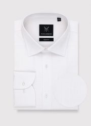 PAKO LORENTE – Biała koszula męska. Białe koszule Pako Lorente, m, bez wzorów, z bawełny, bez kołnierzyka, bez ramiączek. Za 149.99 zł.