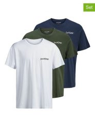 Jack & Jones Koszulki (3 szt.) w różnych kolorach rozmiar: L. Bezrękawniki Jack & Jones, l, bez wzorów, z bawełny, bez kołnierzyka, bez ramiączek. Za 104.39 zł.