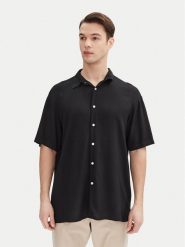 Jack&Jones Koszula Joshua 12271078 Czarny Relaxed Fit. Czarne koszule Jack&Jones, l, bez wzorów, z wiskozy, bez kołnierzyka, bez ramiączek. Za 79.99 zł.