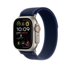 Zegarek smartwatche Apple Ultra 2 GPS - Tytan Naturalny, Niebieski, Uniseks. Niebieskie, cyfrowe zegarki Apple, szklane. Za 4,654.00 zł.