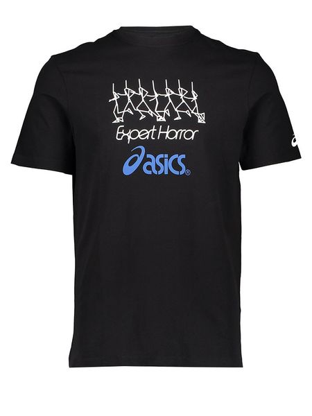 Asics Koszulka w kolorze czarnym rozmiar: M. Czarne bezrękawniki ASICS, m, bez wzorów, bez kołnierzyka, bez ramiączek. Za 87.40 zł.