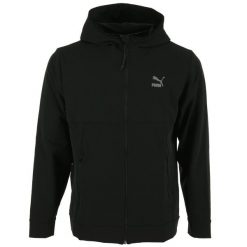 Bluza męska z kapturem Puma CLSX+ FZ. Czarne bluzy z kapturem Puma, m, bez wzorów, z poliesteru, z kapturem. Za 148.00 zł.