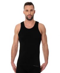 Podkoszulek męski bawełniany Brubeck COMFORT COTTON. Czarne podkoszulki Brubeck, l, bez wzorów, z bawełny, bez ramiączek. Za 54.99 zł.