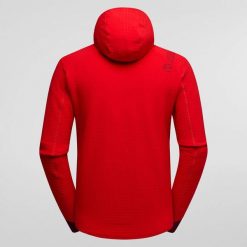 Polarowa kurtka z kapturem La Sportiva Bristen. Czerwone kurtki La Sportiva, l, bez wzorów, z polaru, z kapturem. Za 1,065.80 zł.