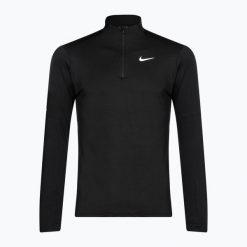 Longsleeve do biegania męski Nike Dri-FIT Element 1/2-Zip. Czarne bluzki z długim rękawem Nike, m, bez wzorów, bez kołnierzyka, bez ramiączek. Za 189.99 zł.