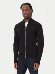 HUGO Kardigan San Jacomo-C 50553606 Czarny Regular Fit. Czarne swetry rozpinane Hugo, m, bez wzorów, z bawełny, bez kołnierzyka, bez ramiączek. Za 629.99 zł.