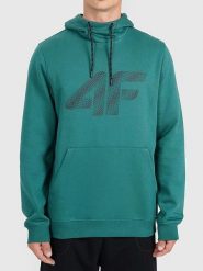 4F Bluza w kolorze turkusowym rozmiar: S. Niebieskie bluzy z kapturem 4F, s, bez wzorów, z kapturem. Za 109.99 zł.