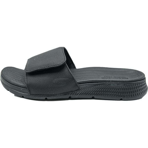 Klapki męskie Skechers GO Consistent 229033BBK. Czarne klapki Skechers, ze skóry ekologicznej. Za 390.00 zł.