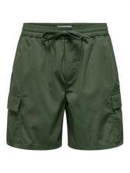 Only & Sons Szorty sportowe Kal 22034462 Zielony Slim Fit. Zielone krótkie spodenki sportowe Only & Sons, m, bez wzorów, z bawełny. Za 109.99 zł.