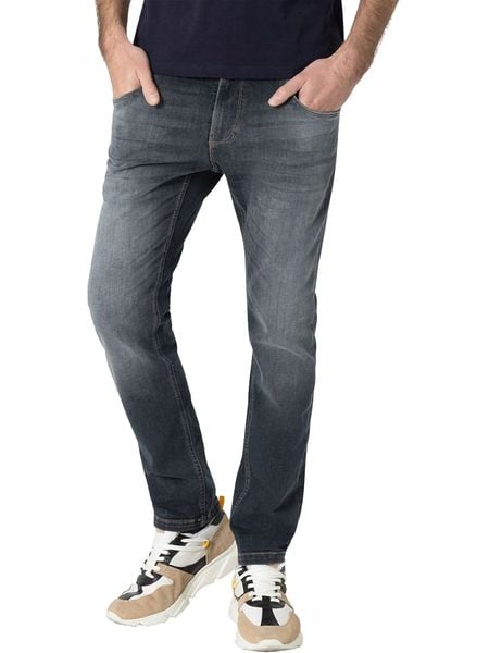 Timezone Dżinsy "Scott" - Slim fit - w kolorze szarym rozmiar: W36/L32. Szare jeansy Timezone, l. Za 149.95 zł.