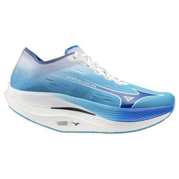 Buty do biegania Mizuno Wave Rebellion Pro. Niebieskie buty do biegania Mizuno, bez wzorów, bez zapięcia, do biegania, mizuno wave. W wyprzedaży za 832.30 zł.