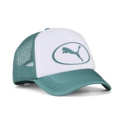 Czapka typu trucker Essentials PUMA. Białe czapki z daszkiem Puma, na wiosnę, bez wzorów. Za 89.00 zł.