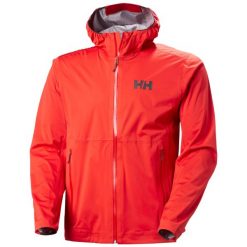 Kurtka wodoodporna Helly Hansen Momentum 3L Stretch. Czerwone kurtki Helly Hansen, l, bez wzorów, bez kaptura. Za 1,036.50 zł.